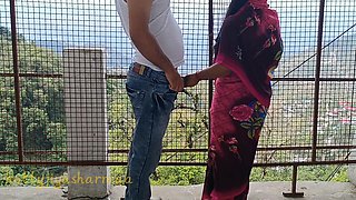 Turkish Brother-in-law Left Sister-in-law Nicely in Pink Saree on the Wedding Night