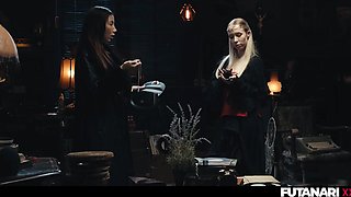 Tgirl Gets bigger Futa Pink cigar - Solo Transgirl Guts Climax With Explosions of SPUNK