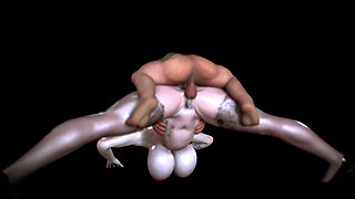 3D Huge Boobs Slut Got Her Wet Pussy Fucked so Hard by Old Cock