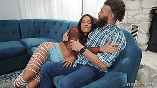 Latina BRAZZERS Star hatefucks BF after he is 5 Mins Late!