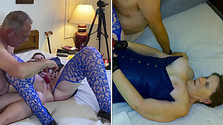 Granny Carmen's Blue Angel Stripper Suck, Lick & Fuck! 72323fap