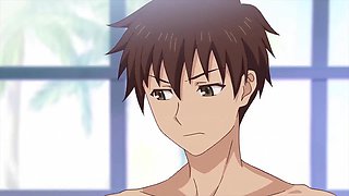 Lost her bikini top in the pool and got pussy pumped in locker room after hentai