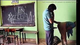 Hot Indian School Girl 18yo Fucks in Empty Classroom - Desi Teen Sex
