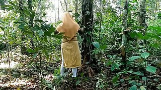 BBW Asian Girl Fucked Hard Outdoor by Boyfriend - Doggy Style & Cum in Mouth