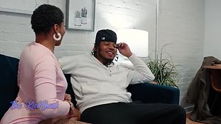 HoneyDipped DC Takes Big Cock - Face Fucking & Deep Throat Blowjob POV with Cumload