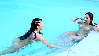 Crush Girls - Romi Rain and Reena Sky fuck in the pool