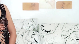 Petite Girl, Big Load: Cindy Swallows One While Getting Fucked B the Other, Ends Covered in Cum