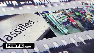 Shoplifter's Humiliation: Fucked by Four Loss Prevention Officers