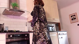 Femdom POV: Stepmom's JOI and Her Sticky Panties for Your Breakfast!