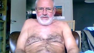 Silver Daddy Lars Jerks Off on Webcam