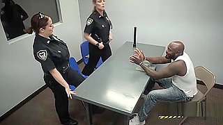 Black dude is taken to police station for a steamy interrogation