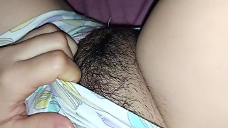 Curly Hair In Masturbando El Cono Dulce De Mi Cunada 5 Min