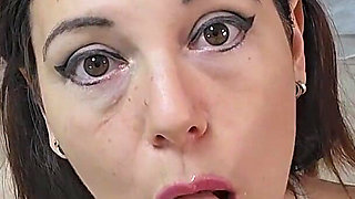 Step-sister Helps You to Win the Biggest Cumshot's Contest!