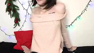 Blonde tranny shemale solo masturbation