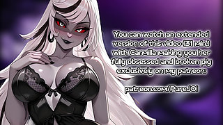 Carmilla Carmine caught her employee masturbating in the office (Dildo JOI)