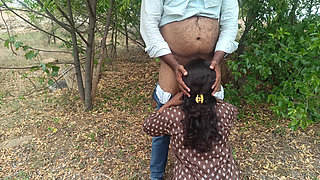 Cheating wife outdoor hot suck