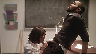 Hot interracial action with Janice Griffith and Mickey Mod in the classroom