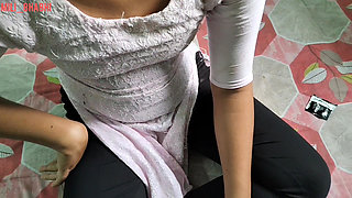 Hindi Village Beauty Mili Sex with Her Stepbrother's Cock for Play