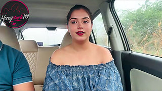 Indian Beautiful Stepsister Taken Outdoors and Fucked Hard When She Was Alone in the Car