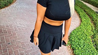 Russian chick invited a random guy from part to come with her and fuck a tight pussy