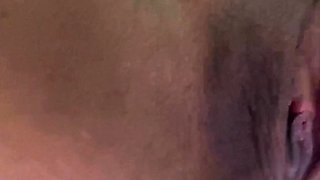 Cummy amateur pussy close up