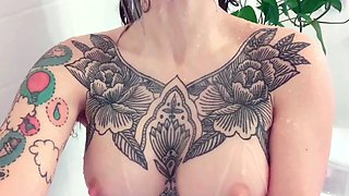 Busty brunette bitch with big boobs