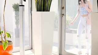 Curly Blonde Teen Records Solo Dildo Masturbation More at