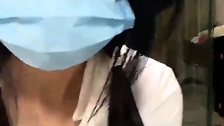 Amateur young teen solo masturbation on her livingroom