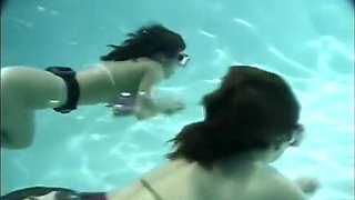 Pool drowning and fight