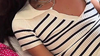 Student Girls Seduce Guys in a Public Park and Take off Their Panties