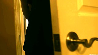 SMALL TIT BRUNETTE TATTOOED TEEN GIRLFRIEND CAUGHT IN SHOWER