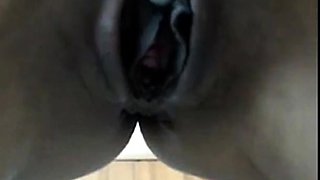 Creamy Pussy Squirts on Webcam
