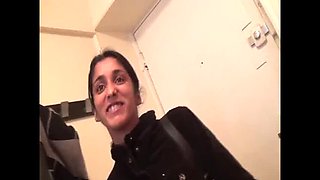 Indiana Fox Gangbang Anal with Double Penetration & Blowjob - Petite Brunette in Stockings