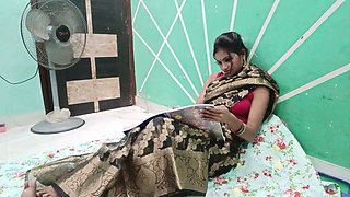 Indian College Girl Seduces Teacher After Homework Scolding, Real Homemade