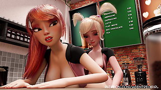 Sexsona - Episode 2 - The Lady In Red! Futanari Best Friends Take Turns Fucking Each Other!