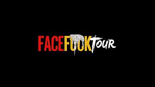 Big Tits Redhead Gets Rough Face Fuck By Big American Cock