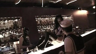 Threesome and one on one fuck in the bar with sailors. 2 scenes in 1