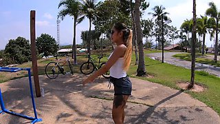 Perfect Big Ass Thai Girlfriend Anal Sex After An Outdoor