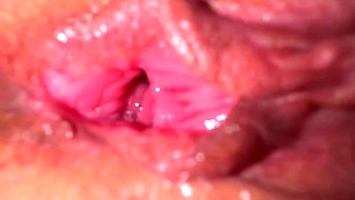 Fucking a slim teen in missionary POV close up