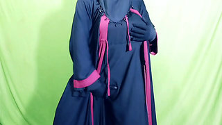 Husband Wife of Indian Desi Village Enjoying in the Field in Winter