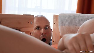 Wet Nerd Wants Roomie's Dad With Scott Nails, Angie Faith - Brazzers