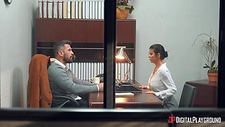 Alexis Fawx's Rough Office Domination in Pantyhose