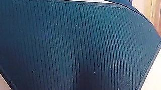 POV My Ass with Black Panties Causes Multiple Shots of Milk Before I Leave for Work