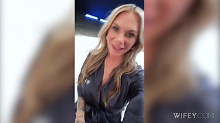 Kaci Kennedy's Blonde Milf Takes a Monster Black Cock In Front of A Hubby