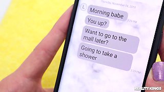 Reagan Foxx's Wild Kitchen Threesome with Blonde Heat