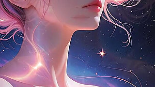 Cosmic Dream Goddess Nude Woman Floating in Surreal Fantasy Dreamscape Ai Art Slideshow