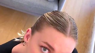 Mexicana blowjob with her big boobs