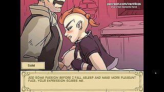 Summertime saga with big juicy tits and cartoon vibes