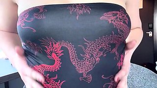 Cute curly brunette solo webcam masturbation