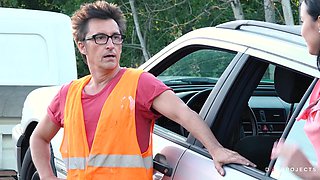 Dirty Whore Francys Belle Pays With Outdoors Sex